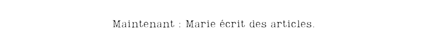 intertitre marie